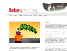 Tablet Screenshot of ikebanawithping.com